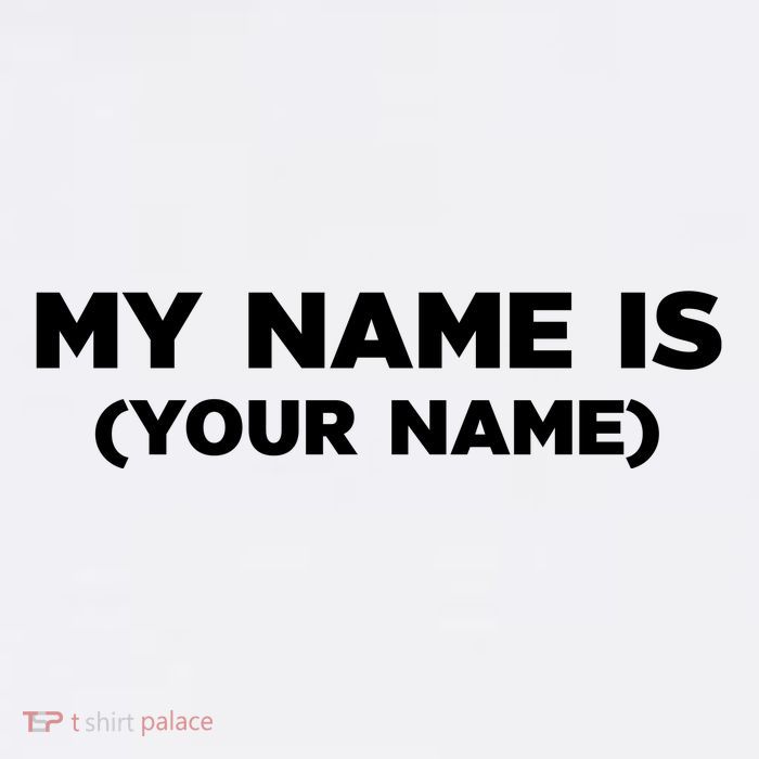 My Name Is Funny Custom Flat Bill Trucker Hat
