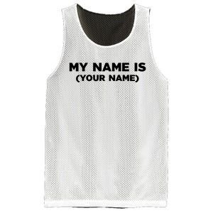 My Name Is Funny Custom Mesh Reversible Basketball Jersey Tank