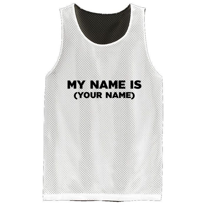 My Name Is Funny Custom Mesh Reversible Basketball Jersey Tank