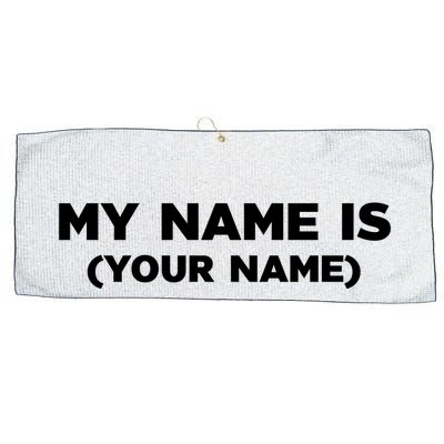 My Name Is Funny Custom Large Microfiber Waffle Golf Towel
