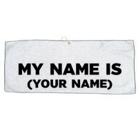 My Name Is Funny Custom Large Microfiber Waffle Golf Towel