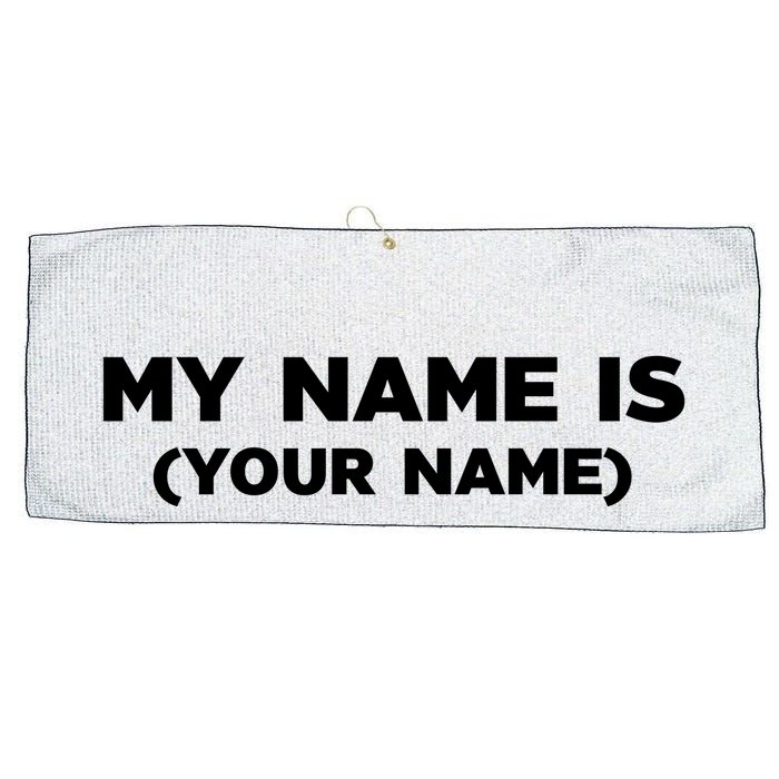 My Name Is Funny Custom Large Microfiber Waffle Golf Towel
