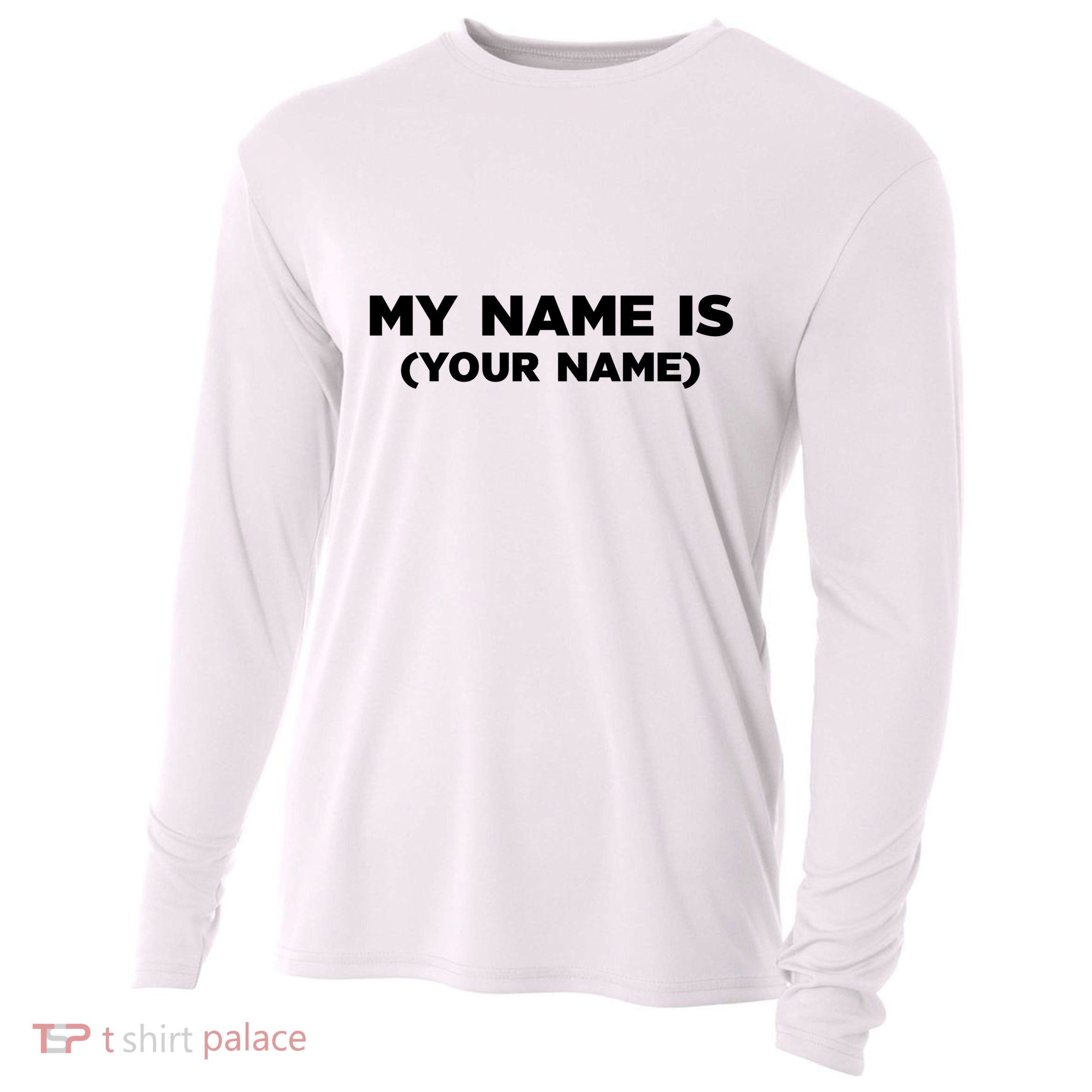 My Name Is Funny Custom Cooling Performance Long Sleeve Crew