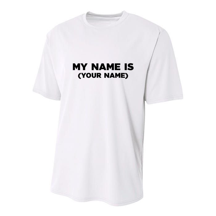 My Name Is Funny Custom Youth Performance Sprint T-Shirt
