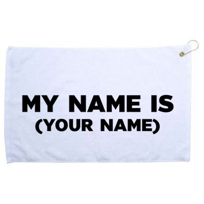 My Name Is Funny Custom Grommeted Golf Towel