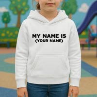 My Name Is Funny Custom Kids Hoodie