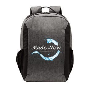 Made New In Christ Jesus Christian Faith Baptism 2 Cor 517 Vector Backpack