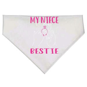 My Niece Is My Bestie Cute For Aunt From Niece Auntie Gift USA-Made Doggie Bandana