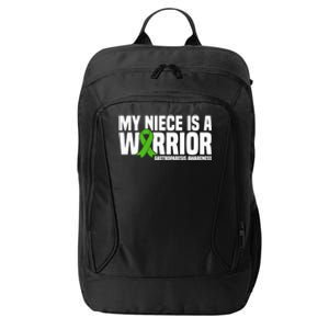 My Niece Is A Warrior Gastroparesis Awareness Great Gift City Backpack