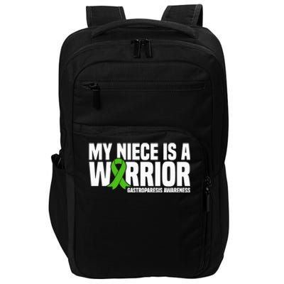 My Niece Is A Warrior Gastroparesis Awareness Great Gift Impact Tech Backpack