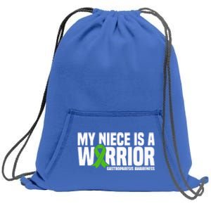 My Niece Is A Warrior Gastroparesis Awareness Great Gift Sweatshirt Cinch Pack Bag