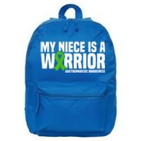 My Niece Is A Warrior Gastroparesis Awareness Great Gift 16 in Basic Backpack