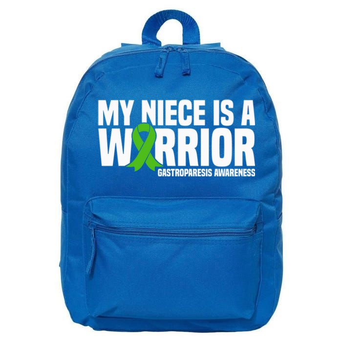 My Niece Is A Warrior Gastroparesis Awareness Great Gift 16 in Basic Backpack