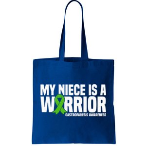 My Niece Is A Warrior Gastroparesis Awareness Great Gift Tote Bag