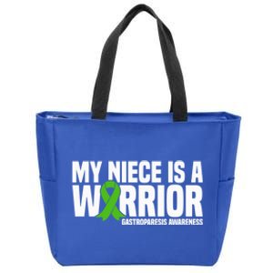 My Niece Is A Warrior Gastroparesis Awareness Great Gift Zip Tote Bag