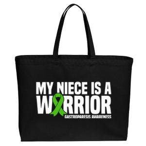 My Niece Is A Warrior Gastroparesis Awareness Great Gift Cotton Canvas Jumbo Tote