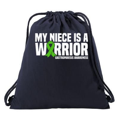 My Niece Is A Warrior Gastroparesis Awareness Great Gift Drawstring Bag