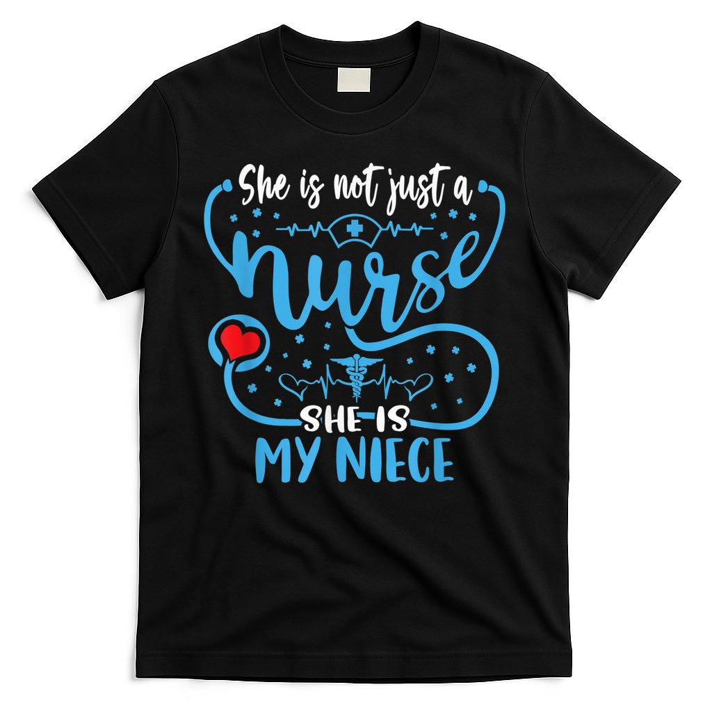My Niece Is A Nurse Proud Nurse's Aunt Uncle RN LPN Family T-Shirt