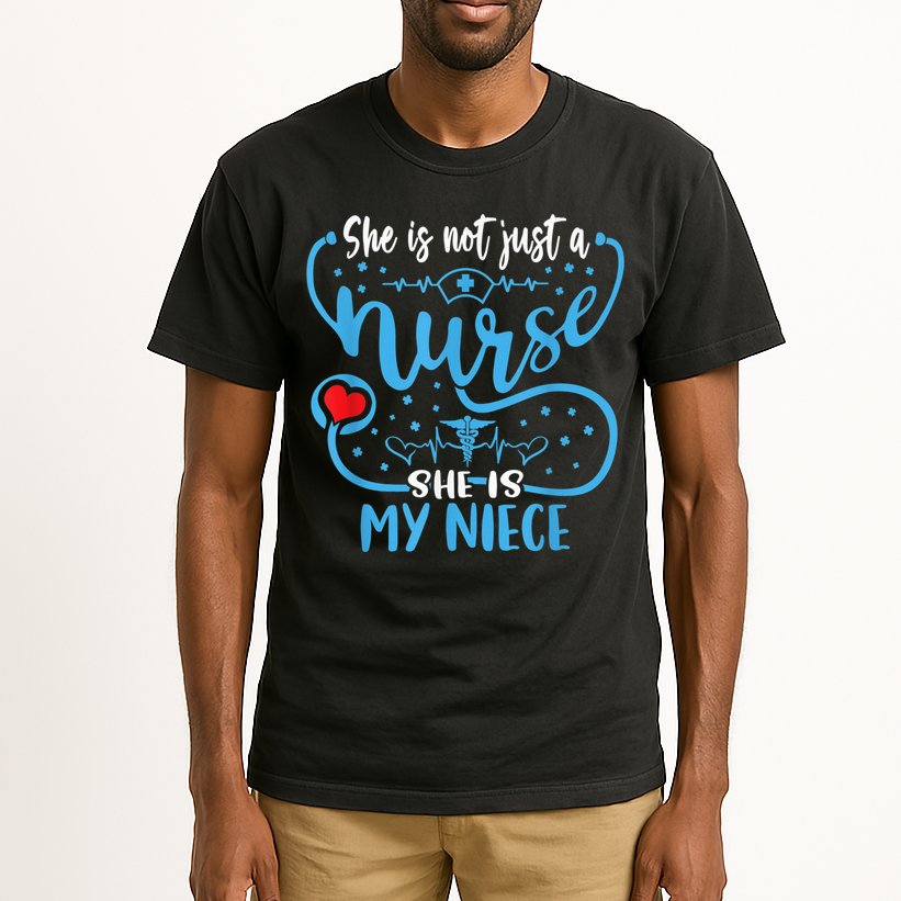 My Niece Is A Nurse Proud Nurse's Aunt Uncle RN LPN Family Tall T-Shirt