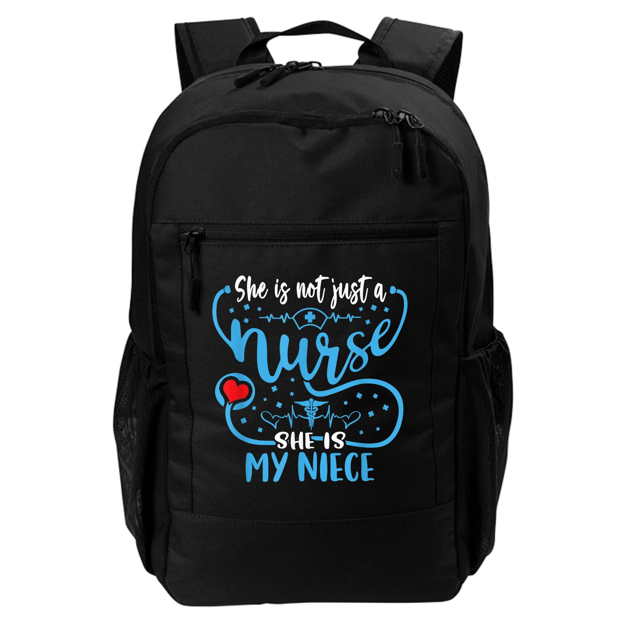 My Niece Is A Nurse Proud Nurse's Aunt Uncle RN LPN Family Backpack