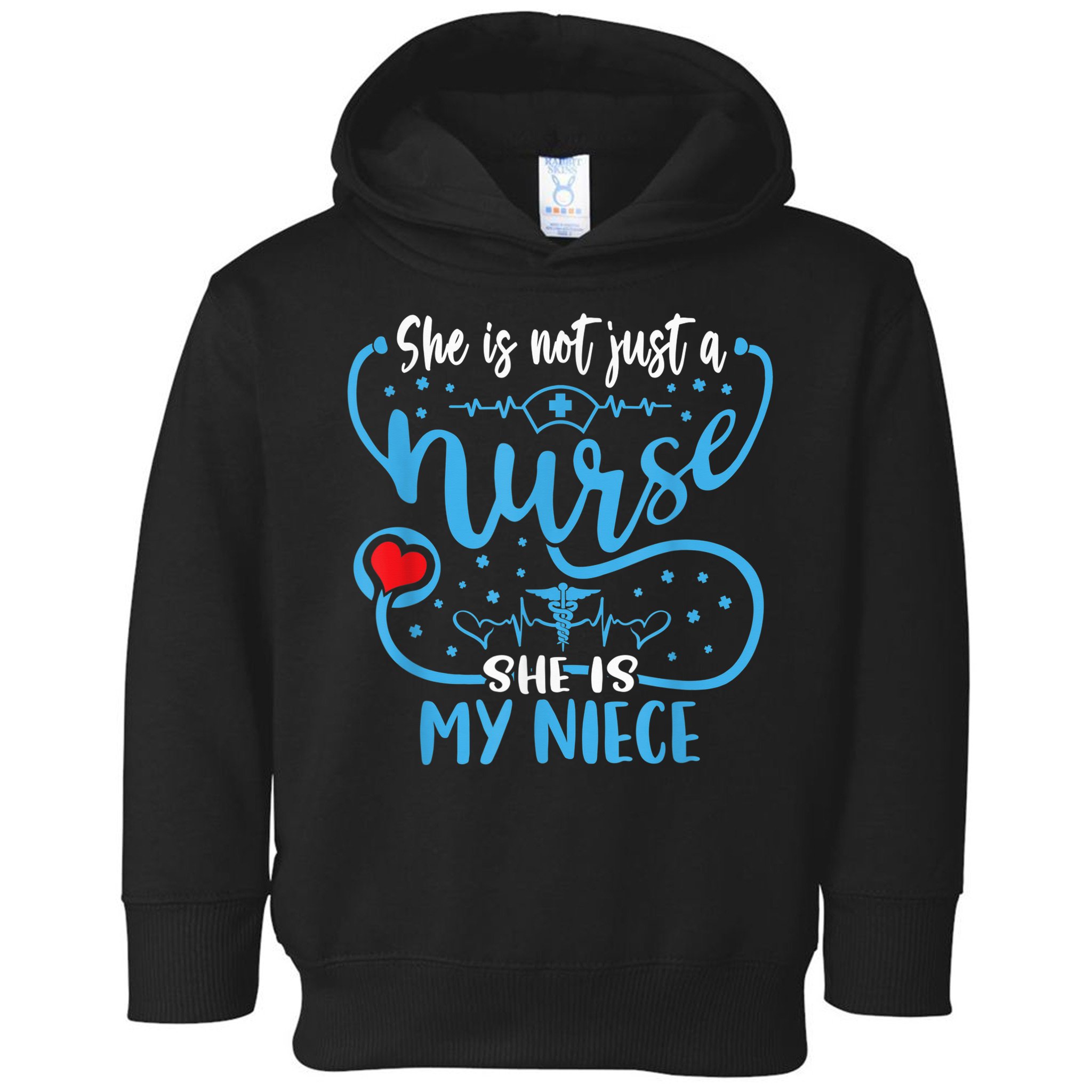 My Niece Is A Nurse Proud Nurse's Aunt Uncle RN LPN Family Toddler Hoodie