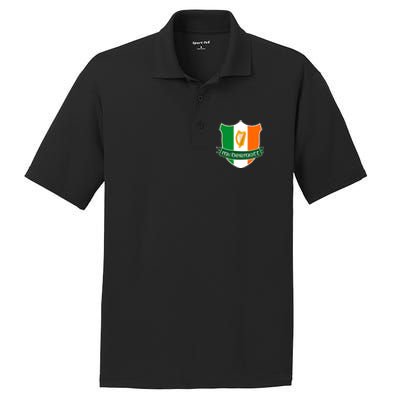 Mcdermott Name Irish Gift Irish Flag Harp Crest PosiCharge RacerMesh Polo