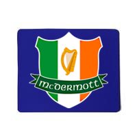 Mcdermott Name Irish Gift Irish Flag Harp Crest Mousepad