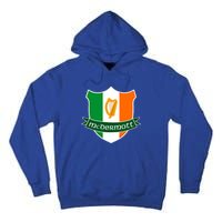 Mcdermott Name Irish Gift Irish Flag Harp Crest Tall Hoodie