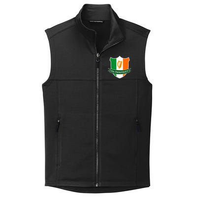 Mcdermott Name Irish Gift Irish Flag Harp Crest Collective Smooth Fleece Vest