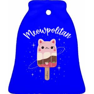 Meowpolitan Neapolitan Ice Cream Meaningful Gift Ceramic Bell Ornament