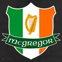 Mcgregor Name Irish Gift Irish Flag Harp Crest 11oz C Handle Ceramic Mug