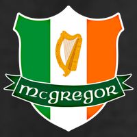 Mcgregor Name Irish Gift Irish Flag Harp Crest 15oz Campfire Ceramic Mug