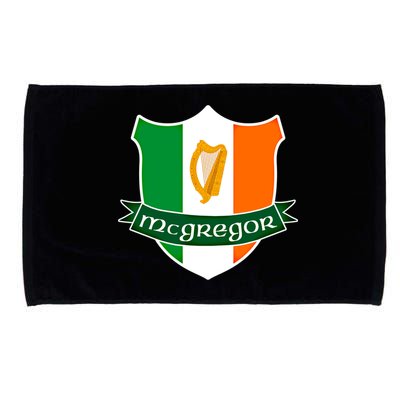 Mcgregor Name Irish Gift Irish Flag Harp Crest Microfiber Hand Towel