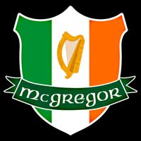 Mcgregor Name Irish Gift Irish Flag Harp Crest Wool Snapback Cap
