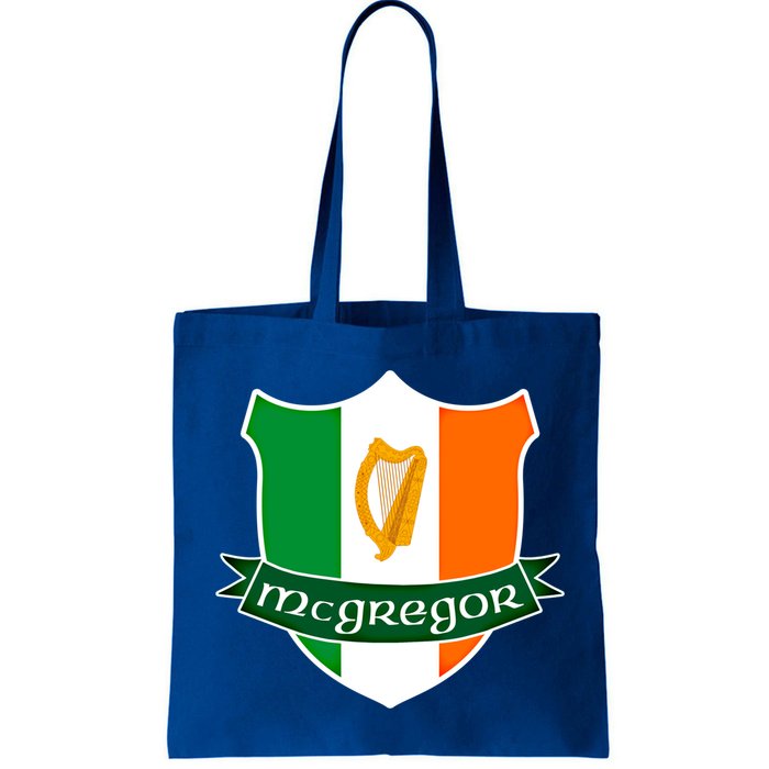 Mcgregor Name Irish Gift Irish Flag Harp Crest Bag