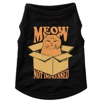 Meow Not Impressed Sarcastic Cat Meme Grumpy Feline In Box .Png Doggie Tank