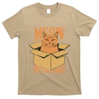 Meow Not Impressed Sarcastic Cat Meme Grumpy Feline In Box .Png T-Shirt