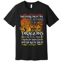 Meddle Not In The Affairs Of Dragons Premium T-Shirt