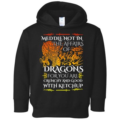 Meddle Not In The Affairs Of Dragons Toddler Hoodie