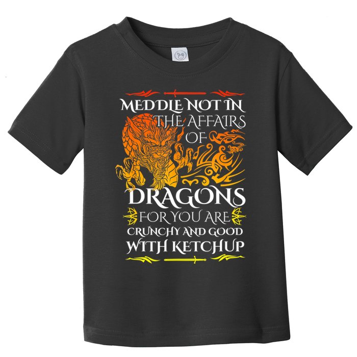 Meddle Not In The Affairs Of Dragons Toddler T-Shirt