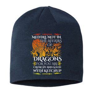 Meddle Not In The Affairs Of Dragons Sustainable Beanie