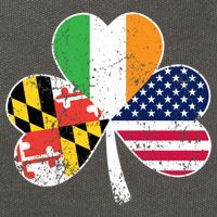 Maryland Native Irish American Flag Shamrock St Patricks Day Cute Gift Cotton Canvas Backpack