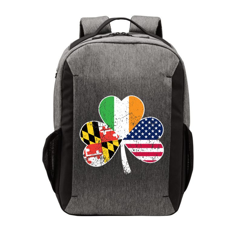 Maryland Native Irish American Flag Shamrock St Patricks Day Cute Gift Vector Backpack