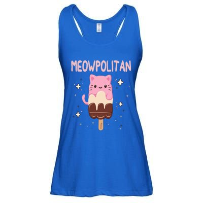 Meowpolitan Neapolitan Ice Cream Cute Gift Ladies Essential Flowy Tank