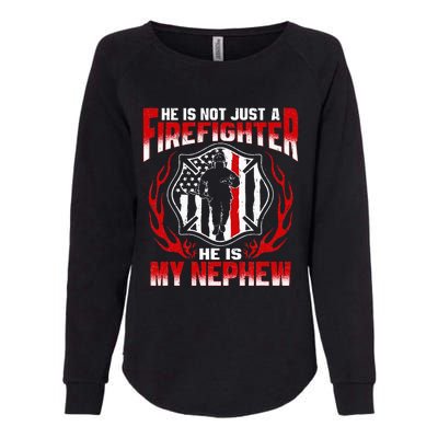 My Nephew Is A Firefighter Hero Proud Fire Aunt Uncle Gifts Womens California Wash Sweatshirt