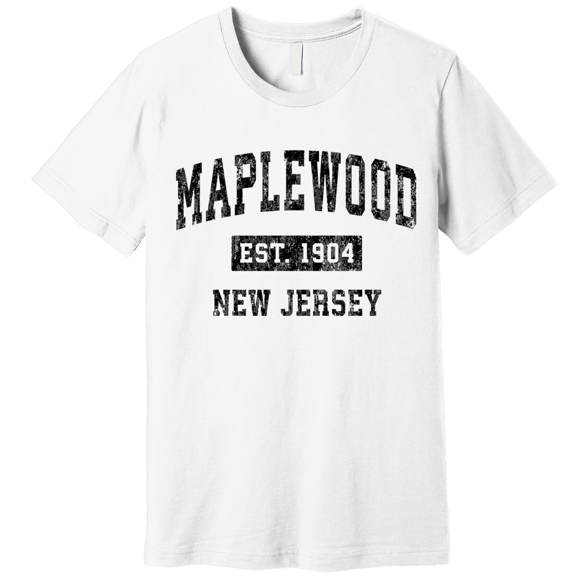 Maplewood New Jersey Nj Vintage Established Sports Design Premium T-Shirt