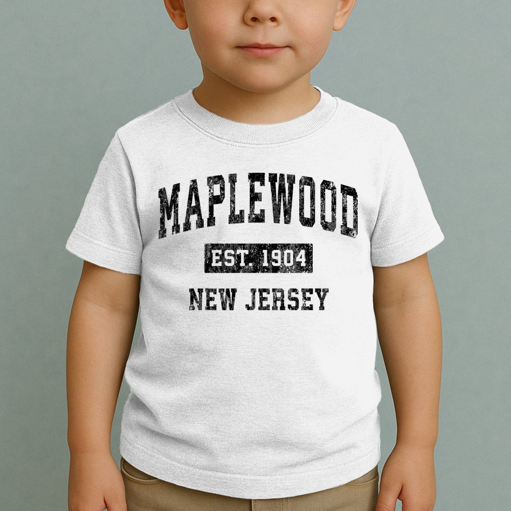 Maplewood New Jersey Nj Vintage Established Sports Design Toddler T-Shirt