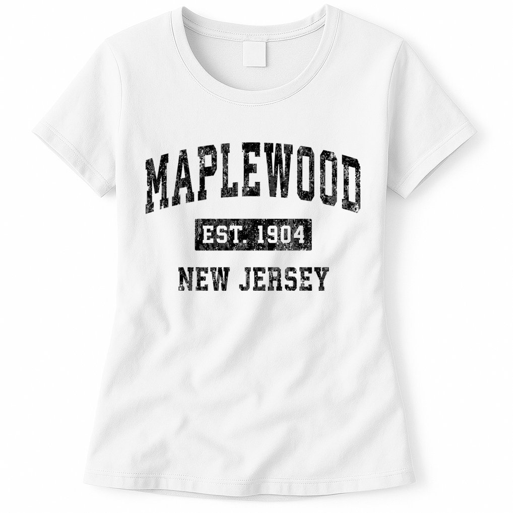 Maplewood New Jersey Nj Vintage Established Sports Design Womens T-Shirt
