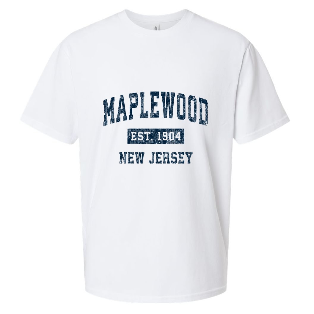 Maplewood New Jersey Nj Vintage Sports Sueded Cloud Jersey T-Shirt