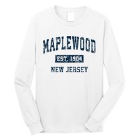 Maplewood New Jersey Nj Vintage Sports Long Sleeve Shirt